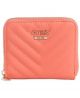 Guess Bq669137Cor Small Leather Goods Kamryn Slg Small Zip Around Coral Nb